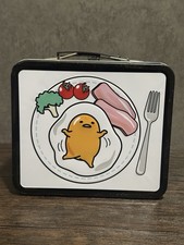 Discontinued 2013 Gudetama Metal Lunch Box Tin Loungefly Sanrio Lazy Egg picture