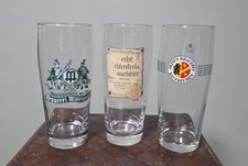 3 German Beer Glasses 0.5 Liter Brauerei Mittenwald Aktien Aecht Schlenkerla picture
