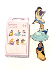 Disney Princess Reading book Lounge Fly Mystery pin. New/box. You Choose. picture