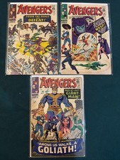 Avengers 24 26 28 Early Silver Avengers - Low Grade Wasp Goliath picture
