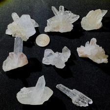 8pcs Bundle Natural Quartz Cluster Raw Mineral Specimen Heal Himalayan Crystal picture