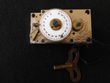 Antique E Howard Boston Mechanical Safe Time Lock Movement Working W/ Key picture