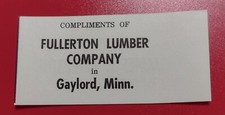 1962 Fullerton Lumber Advertisement Gaylord, Minnesota picture