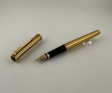 Parker Premier Athenes Gold Striped Fountain Pen 18K Gold Nib picture