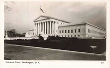 Supreme Court Washington DC No Roller Skating Sign RPPC AL-13 picture