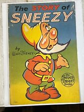 The Story Of Sneezy The Seven Dwarf Books Whitman Publishing 1938 | Combined Shi picture