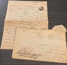 WWI AEF letter 40th Co 20th Engrs , glad the war is over, anxious to get home. picture