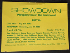 art postcard gallery invitation 1983 Showdown Perspectives on Southwest NYC picture