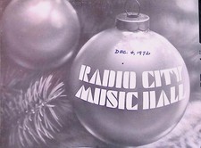 Radio City Music Hall Program 1972 Christmas Ornament New York City Performances picture