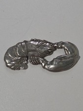 Vintage 1993 Seagull Pewter Canada Lobster Nautical Collectible picture