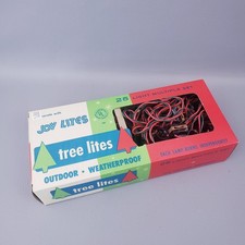 Vtg Glory Joy Christmas 25 Light Set Tree Lites Lights Vintage C9-1/2 Multicolor picture