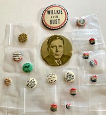 1940 Willkie Campaign Buttons – 4