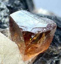350  Carat Amazing Eye Clean Top Honey Color Topaz Crystal On Matrix @PK picture