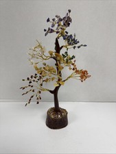 Seven Chakra Money Bonsai Tree Of Life Healing Feng Shui Statues picture
