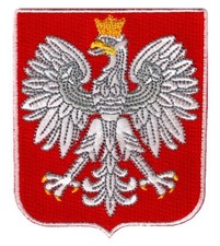 POLAND COAT OF ARMS PATCH POLSKA CREST embroidered iron-on Eagle BIRD BADGE new picture