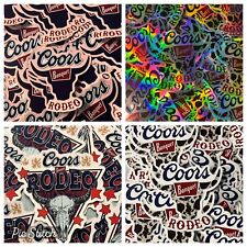 coors banquet Rodeo Cow print Sticker Pack (4 PCs) picture