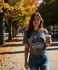 Gorgeous Cute Sexy College Co-Ed Woman 8X10 AI Generated Print picture