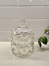 Weishar Moon and Stars Crystal Clear Carnival Small Jardiniere Compote Dish picture