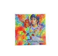 Retro Epcot 80’s 90’s 4x4 Captain & Fuzzball Captain Hologram Vinyl Sticker picture