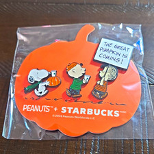 Starbucks Peanuts Pumpkin 3 Pin Pinbacks 