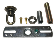 New Antique Brass Finish Screw Collar Loop Canopy Hardware Kit Set #CK933A picture