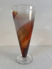 Kosta Boda Conic Twister Art Glass Vase By Kjell Engman  11” - Sweden picture