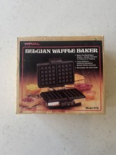Vintage Rival 9710 Belgian Waffle Baker New Old Stock Open Box Unused picture