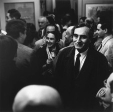 Russian born American painter Milton Resnick smiles he stands amon- Old Photo picture