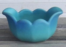 Turquoise Matte Glaze Van Briggle Pottery Small Decorative Bowl Vase Arts Crafts picture