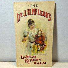 Dr. J.H. McLean's Liver and Kidney Balm 1900 Beige/Multicolor Brochure Ad picture