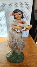 Vtg 50s Hawaiian Hula Girl Dashboard Nodder 7