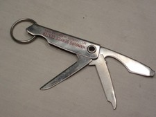 vintage folding knife file opener HAMBURG SERVICE SONORA promo key chain FOB picture