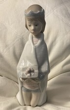 Vintage LLADRO Porcelain King Melchior 4673 Retired Nativity Retired Spain Mint picture