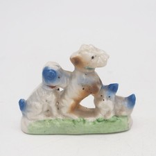Dog Figurine Porcelain Scotty Dog Terriers made in Japan picture