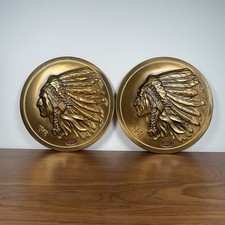 Iroquois Beer Signs Set of 2 From the 1960s Barware Decor Vintage Buffalo, NY picture