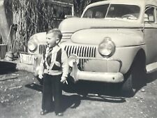 K9 Photograph 1941 Desoto Car Automobile Boy Vintage Photo picture