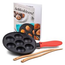 Cast Iron Aebleskiver Pan/Ebelskiver Pan/Ideal for Mini Pancake Mold Cake Pop... picture