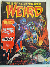 Weird (June 1972) The Stone Monsters The Beast Bronze Age Color Horror Sci-Fi picture