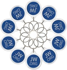 Elegant JW.ORG No Blood Keychain Pack - Perfect for Friends & Family - 10 Pieces picture