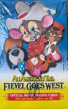 1991 An American Tail Fievel Goes West - Factory Sealed Box - 36 Packs picture
