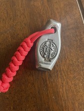 Jesse James JJFU Wig Splitter Hand‑Forged Steel Keychain 2021 Stamp Authentic picture