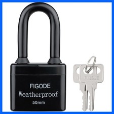 Secure Your Belongings with Heavy-Duty 2.2 in. Waterproof Padlock, Black Lock picture