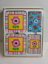 Vintage Playing Card & Coaster Set C.R. Gibson Creative Papers Growing Wild NEW  picture