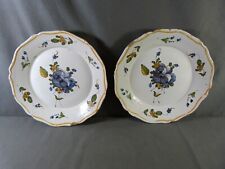 Pair of French revolutionary plates in Nevers or Auxerroise earthenware 18th c. picture