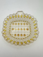 King Son & Co. EAPG 1885 Amber Butter Pat Dish • RARE picture