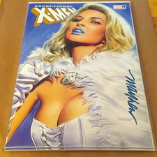 SIGNED Exceptional X-Men #1 LTD 3000 Signed Mike Mayhew w/COA Emma Frost X-Men picture