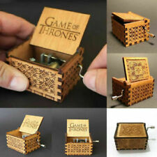 Game of Thrones Hand Crank Music Box Engraved Wooden Winter Is Coming  picture