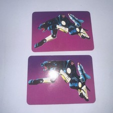 Transformers Action Card 1985 Series 1 107 Ravage Purple Flat Head/Original lot picture