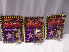 (3) 1986 M-Toy Betty Boop Miniature figurines Collectibles #8200 Hong Kong 3.5