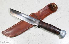 US WW2 PAL RH 36 Fighting Knife W/ Scabbard Unsharpened. Nice Bright Blade. picture